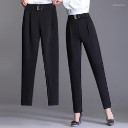 Women's Pants Harun Women's Elastic High-waisted Black Leggings Tight-fitting Versatile Professional Suit