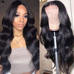 Body Wave Lace Wig Lace Human Hair Wigs Brazilian Hair Curly Transparent Lace Wig Deep Part Lace Wig For Women