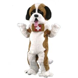 Super Cute Big White Dog Mascot Costume Cartoon Costume Birthday Party theme fancy dress Christmas costume