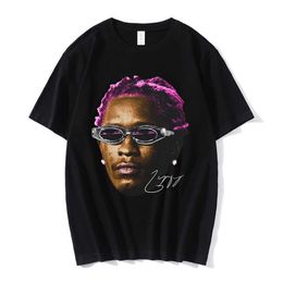 Men's T-shirts Rapper Young Thug Graphic T Shirt Men Women Fashion Hip Hop Street Style Tshirt Summer Casual Short Sleeve Tee Shirt Oversized J23 970