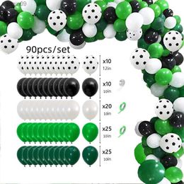 1set Football Balloon Garland Arch Kits Green Latex Helium Ballons Farther's Day Globos Baby Birthday Party Decorations Adult L230626