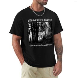 Linne för män Obscure Band T-shirt Kawaii Kläder Kortärmad T-shirt Grafik T-shirt Herrskjortor Casual Snygg