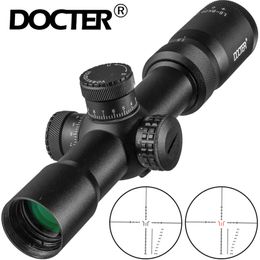 DOCTER 1.5-8X28 IR Hunting Air Rifle Scope Wire Rangefinder Reticle Mil Dot Reticle Riflescope Tactical Optical Sights