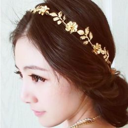 Bridal Headpieces Gold Leaf Wedding Headband Headpiece Headband Hair Accessory