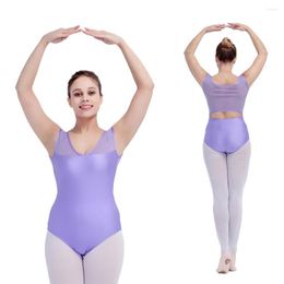 Stage Wear Retail Wholesale NylonLycra Mesh Tank Ballet Dance Leotard Girls Dancewear Black Women Gymnastics Bodysuit