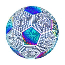Balls Size 5 Soccer Ball Luminous Night Reflective Football Glow in the Dark Footballs For Adults Teenagers Outdoor Team Training 230705