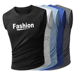 Men's T-Shirts Fashion Mens Sleeveless TShirt Sports Vest Cycling Basketball Running Riding Fitness Top Clothes Sweatshirt Workout Sportswear J230705