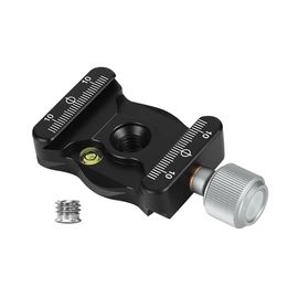 Tripods Aluminium Alloy Quick Release Clamp with 1/4 & 3/8" Screw Mount for Ballhead Tripods Camera for Arca Swiss Benro Qr Plate