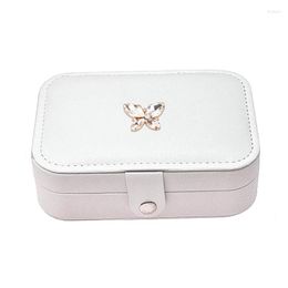 Jewelry Pouches Women's PU Leather Organizer Display Travel Case Boxes Luxury Girls Storage Box Holder Gifts Arrival