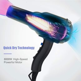 Ds Dryers Professional Brush 8000W Negative Ionic Blow Strong Wind Powerful Salon Hairdryer Diffuser for Hair Dryer Hairdryer Travel Homeuse Dryer