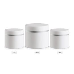 30g 50g 100g Cream Jar,Double Layer,White Plastic Makeup Container,PP Sample Cosmetics Box,Empty Mask Canister F20171159 Hqiig