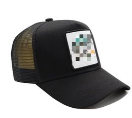 Woven Baseball Cap European and American Labelling Mesh Peaked Cap Outdoor Fishing Baseball Caps