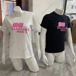 2023 Tees spring and summer new high end loose version green letter printing fashion casual round neck short sleeved minibus T shirt Asian size XXXXXL
