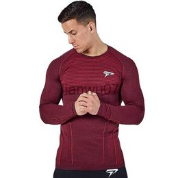 Men's T-Shirts Men Compression Quick Dry Long Sleeve Tshirt Gym Fitness Training Shirt Male Running Jogging Sports Workout Tight Tees Tops J230705