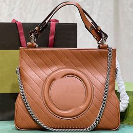 Handbag Large Capacity Tote Bag Women Shopping Shoulder Bags Solid Color Big Letter Leather Travel Handbags Silver Hardware Chain Purse Interior Slot Zipper Pocket