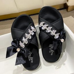 Chinelos Moda Chinelos Chinelos Feminino Plataforma de Cristal Sandálias com Arco Sandálias Sapatos Verão Casual Vestido de Praia Slides 2023