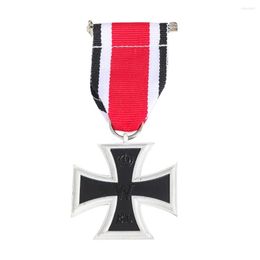 Brooches Unique Men Jewelry Copy Germany 1813 Iron Cross 2nd Class EK2 Prussia Military Medal With Ribbon Souvenir