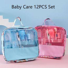 Toys 12pcs Baby Care Kit Newborn Hygiene Kit Nail Hair Health Care Thermometer Grooming Brush Portable Infant Child Healthcare Tools