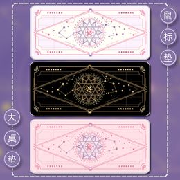 Other Home Garden Magic Star Moon Purple Large Kawaii Girl Gaming Mouse Pad Cute XXL Desk Mat Water Proof Nonslip Laptop Accessories 230705