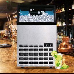 LINBOSS Portable home ice machine commercial large capacity automatic Square ice machine is suitable for milk refreshment coffee shop