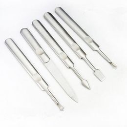Nail File Stainless Steel Buffer Double Sided Metal Sanding Grinding Grits For Manicure Pedicure Buffing Nail Art Tools F2619 Bisds