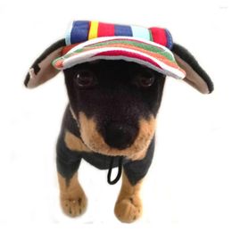 Dog Apparel Pet Cap Small Summer Caps Dogs Baseball Visor Hat Cute Puppy Outdoor Sunbonnet Adjustable Pets Hats Accessories