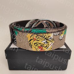 4.0cm width belts for men designer mens belt brand business belt classic G buckle luxury print tiger women belts genuine leather designer belt men belts women belt