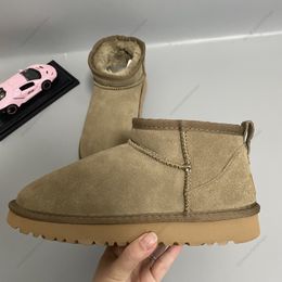 Новые женщины Winter Ultra Mini Boot Designer Австралийская платформа сапоги мужчины настоящие кожаные теплые ботильки для лодыжки 54mini 2 см роскошные ботинок для ботинок для ботинок.