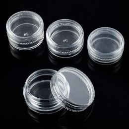 ff 40pcs/lot Empty Cosmetic Containers Bottles Jar Pot Box Small Plastic Jars With Lids Sample Mini Cream free shipping