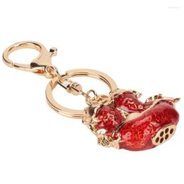 Keychains Carp Key Ring Chinese Style Lucky Fish Compact For Handbag
