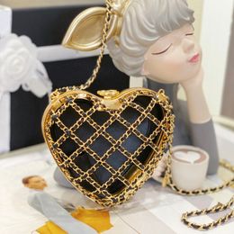 10A Mirror Quality Heart Shaped Designer Chain Lambskin Shoulder Evening Bag with Box C100