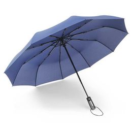 Umbrellas Double Layer Windproof Women's Automatic Umbrella Female Male Bone Folding Men's Umbrella Large Rain Business Parasol