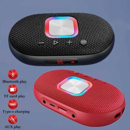 Portable Speakers Portable FM Wireless Bluetooth 5.0 Speaker Super Bass Stereo Sound Box Music Player Lanyard Design Support Card AUX R230705