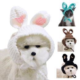 Dog Apparel Stylish Hat Lightweight Pet Headgear Easy To Wear Decorative Cat Knitted Ears