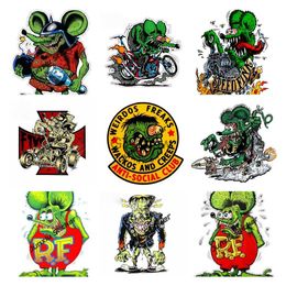 Car Stickers Creative Rat Fink Frankenstein Motorcycle Car Stickers Personality Bumper Camper Truck Waterproof Vehicle Decal Decor PVC13x9cm x0705