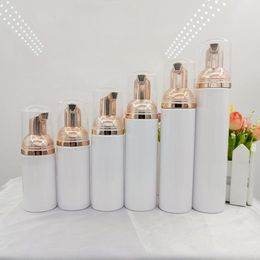 60/70/100ml Foaming Bottle Froth Pump Soap Mousses Liquid Dispenser Foam Bottles With Rose Gold Cap F3321 Nivue