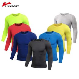 Men's T-Shirts Workout Running Shirts Men Rashguard Quick Dry Sports Jersey T Shirts Homme Thermal Underwear Compression Gym Clothing Male Tops J230705