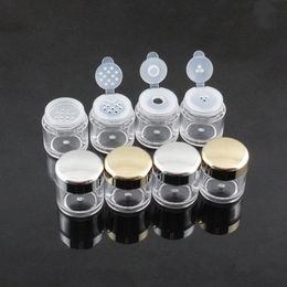 5g loose powder jar with 1/3/12holes 5g, 5ml nail powder bottle with sifter, colver nail glitter powder container F2124 Mbqal