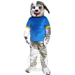 100% real figure shot Grey Dog Mascot Costume Anime Plush costume Carnival performance apparel theme fancy dress