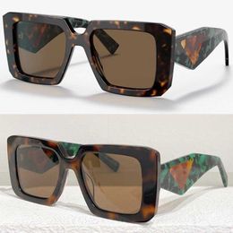 Womens SYMBOLE Sunglasses PR 23 YS 3N women Designer temples turquoise green Triangle Decorative Temples Feminine Fashion Brand Sun glasses UV400 SIZE 50 19 145 KLS0