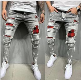 Men's Jeans Fashion Streetwear Denim Jeans Men Pants Mens Skinny Joggers Ripped Man Zipper Hip Hop Harajuku Male Jeans Homme Denim 230704