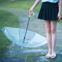 Umbrellas Clear Transparent Rain Umbrella Rain Dome Wedding Umbrellas Long Handle Straight Stick Small Umbrella for Kids