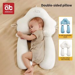 Pillows AIBEDILA Pillows for Babies born Infant born Baby Things Layette Baby Anti-roll Pillow Neck Side Sleep Bedding Kids AB7515 230705