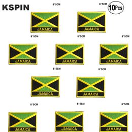 Jamaica Flag Embroidery Patches Iron on Saw on Transfer patches Sewing Applications for Clothes in Home&Garden230h