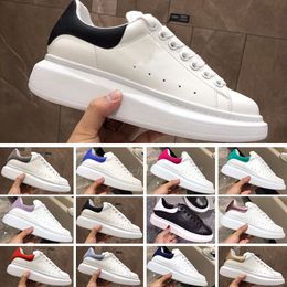 2023 Casual Shoes Designer Leather Lace Up Plate-Forme Men Fashion Platform Sneakers White Black Mens Womens Luxury Velvet Suede Size 35-46 b4