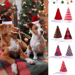 Dog Apparel Cute Pet Christmas Hat Cat Headwear Party Headpiece Puppy Kitten Xmas Decoration Costume Pets Accessories