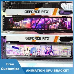 Leathercraft Argb Graphics Card Bracket,customized Rtx3090 4090 4080 Anime Gpu Holder,pc Gaming Cabinet Decorative 4070 Vga Support Aura Sync