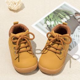 Outdoor Kidsun 2021 New Arrival Baby Shoes Simple Casual Kid Shoes Laceup Hook&loop Nonslip Soft Rubber Sole Infant Fitst Walkers