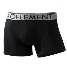 Underpants Brand Mens Underwear Modal Boxers Shorts Homme Breathable Mesh Panties For Man Mid-Rised Pouch Male Trunks Plus Size