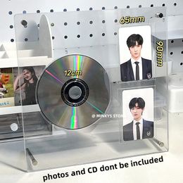 Business Card Files MINKYS Arrival Kawaii CD Type 3 inch Kpop Pocard Holder Idol Po Frame Stationery 230705